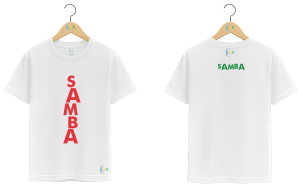 Camiseta – Samba - Vermelho e verde