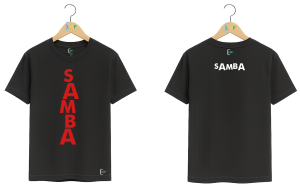 Camiseta – Samba - Vermelho e Branco