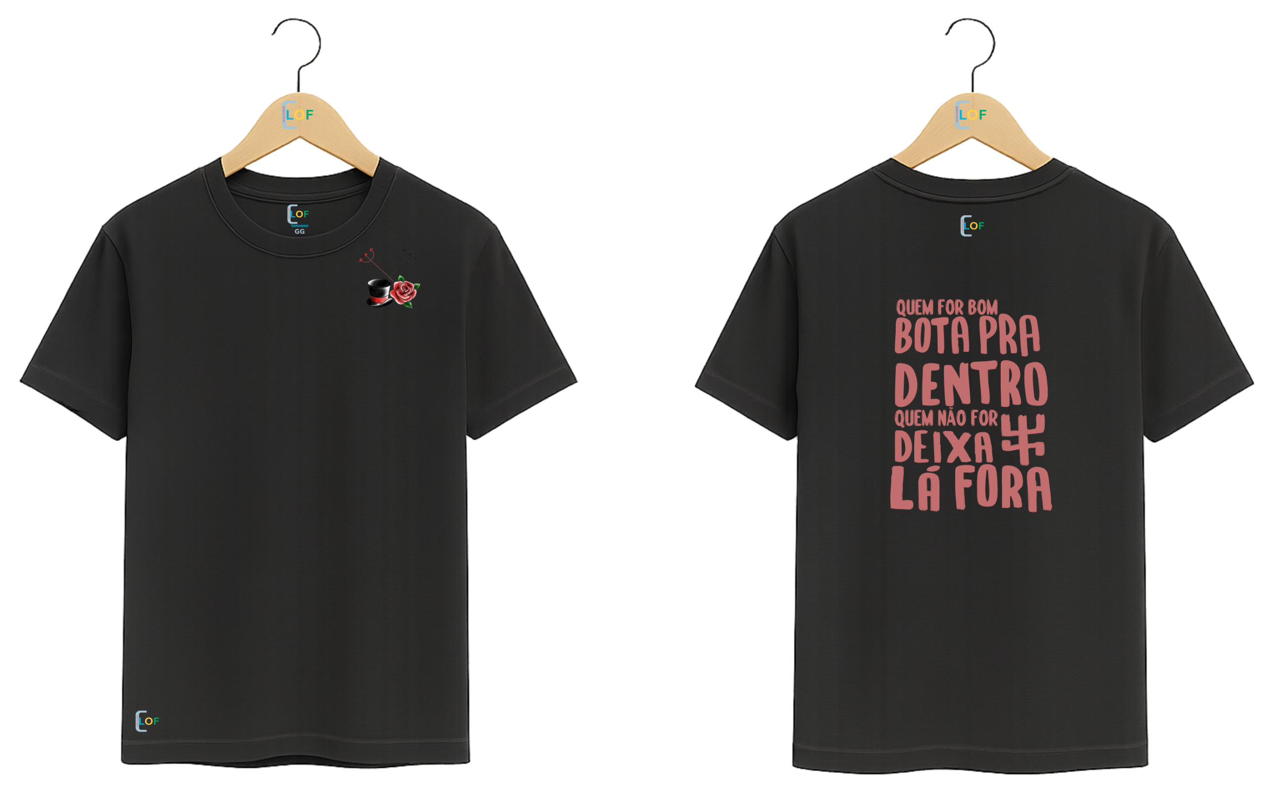 Camiseta – Axé - Quem for bom Bota pra dentro