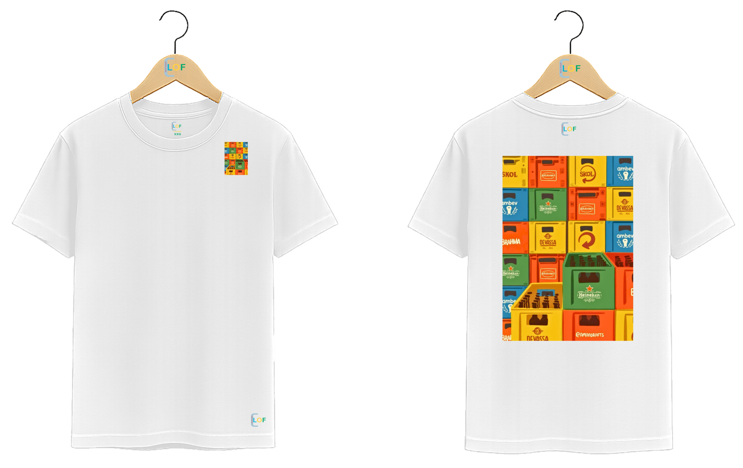 Camiseta – Estampas - Caixas de cervejas - Imagem 2