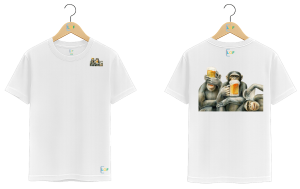 Camiseta –  Estampas - Os três macacos Chopp