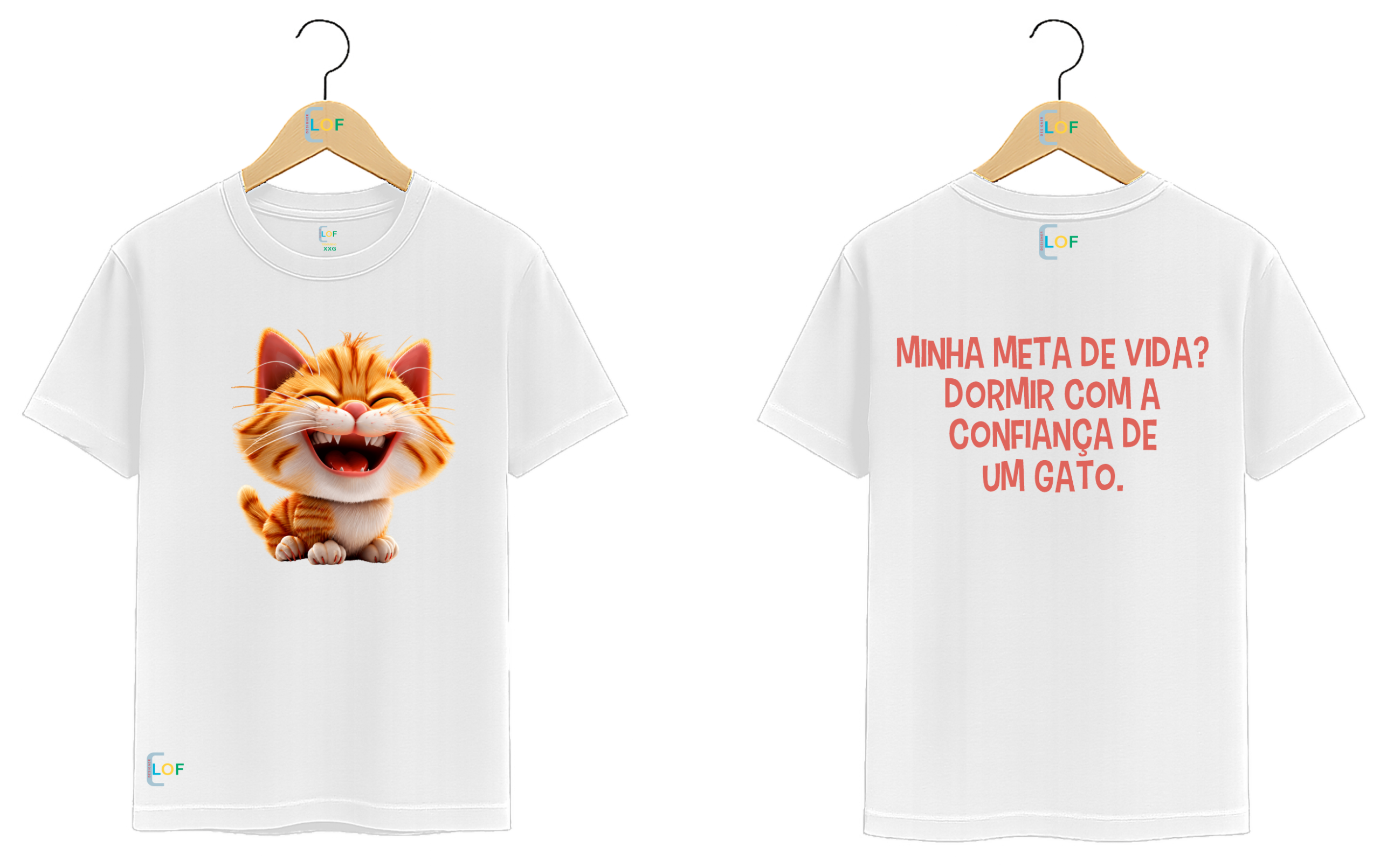Camiseta – Gato - Meta de Vida