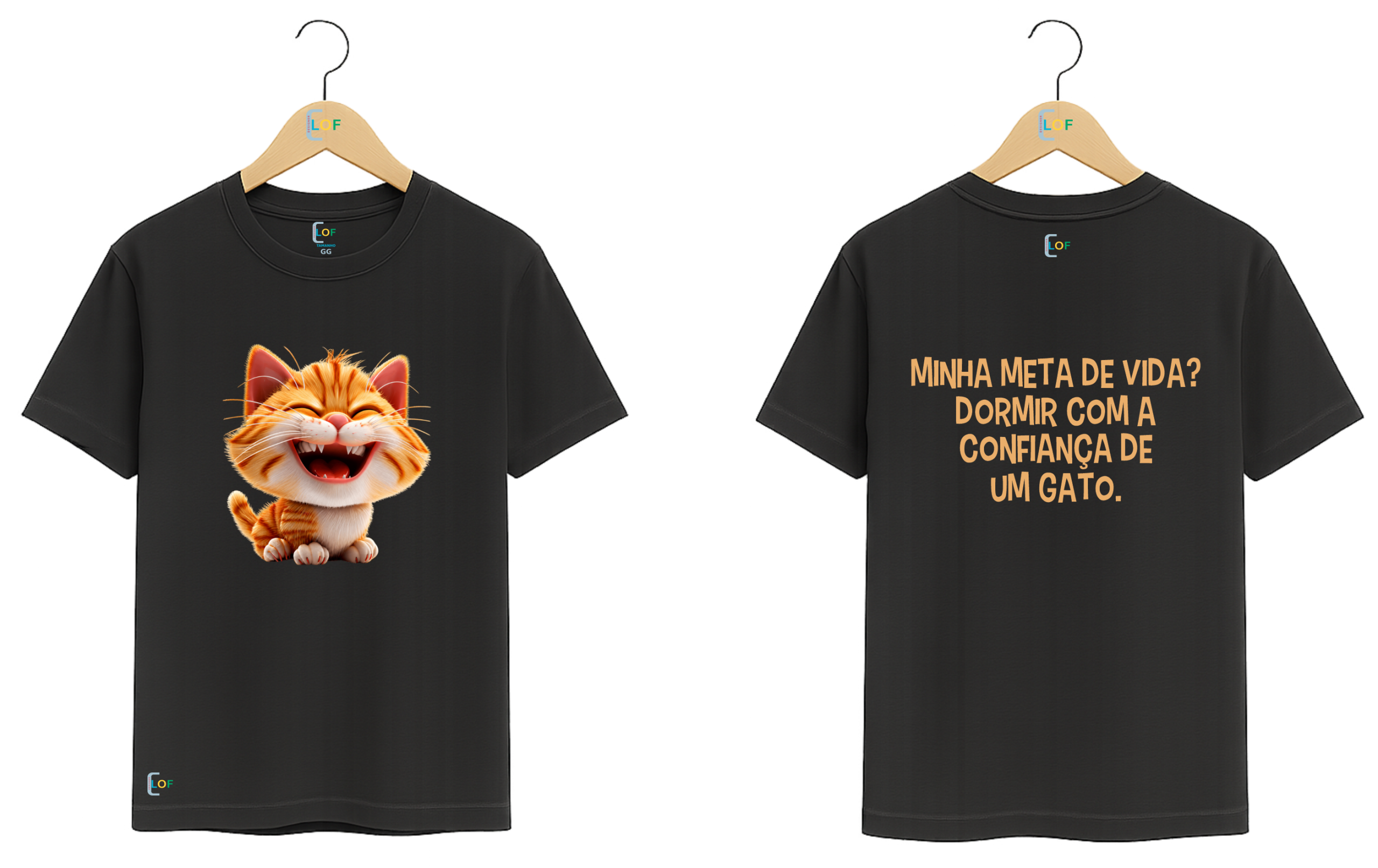 Camiseta – Gato - Meta de Vida - Imagem 2