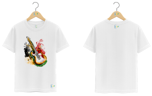 Camiseta –  Estampas - Guitarra Color