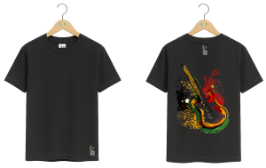 Camiseta –  Estampas - Guitarra Color