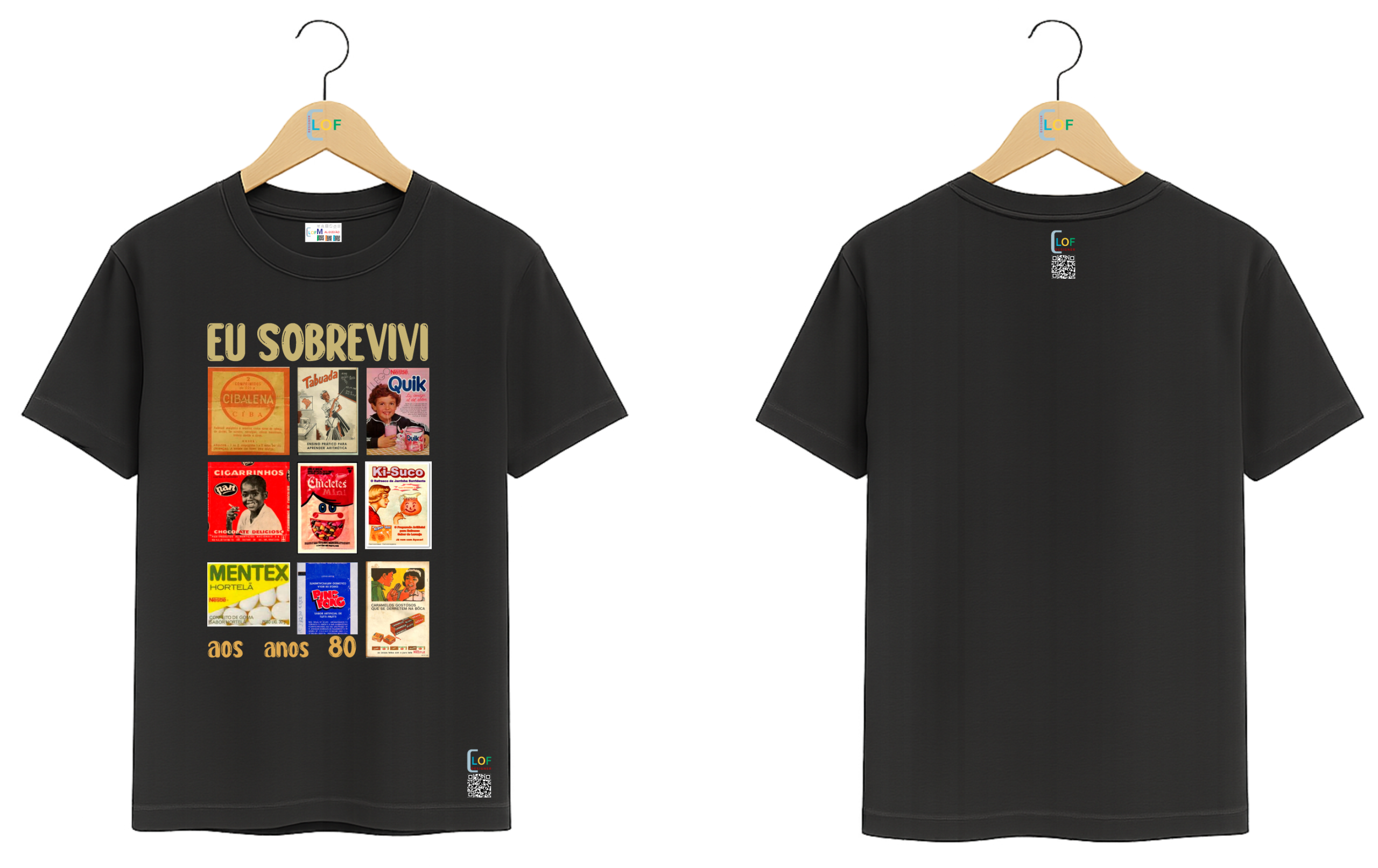 Camiseta – Retro - Sobreviver aos anos 80 - Imagem 2